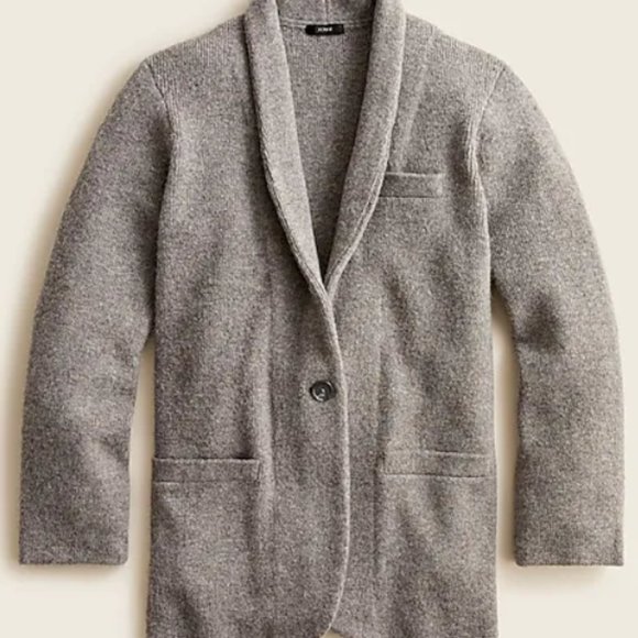 J. Crew Jackets & Blazers - J.Crew Gray Sweater Blazer, Size M